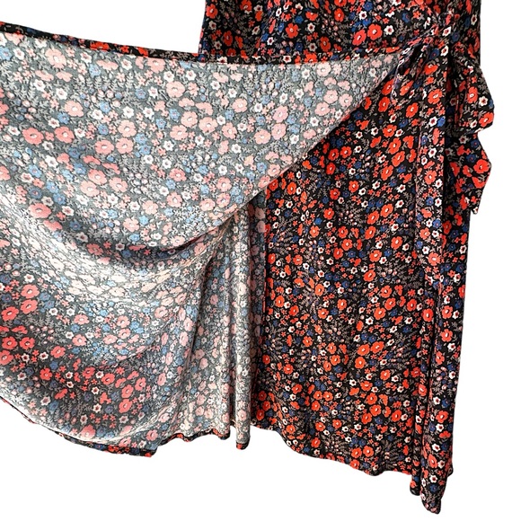UNIVERSAL THREAD | NWOT | SLEEVELESS WRAP DRESS FLORAL DITZY PRINT | SZ: SMALL - Picture 7 of 11